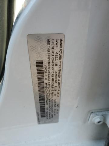 3VWDZ7AJ1BM318682 - 2011 VOLKSWAGEN JETTA SE WHITE photo 12