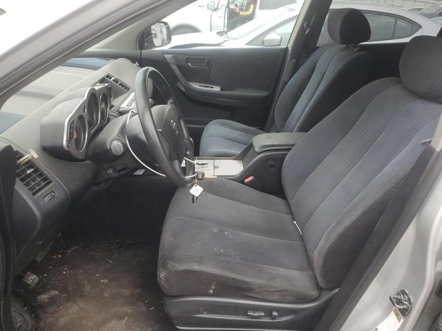 JN8AZ08T05W309971 - 2005 NISSAN MURANO SL SILVER photo 7