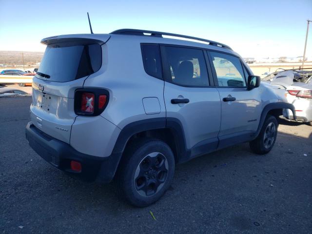 ZACCJBAB2JPH19932 - 2018 JEEP RENEGADE SPORT Արծաթագույն լուսանկար 3