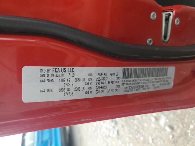 3C4NJDBB0KT849964 - 2019 JEEP COMPASS LATITUDE Rouge photo 13