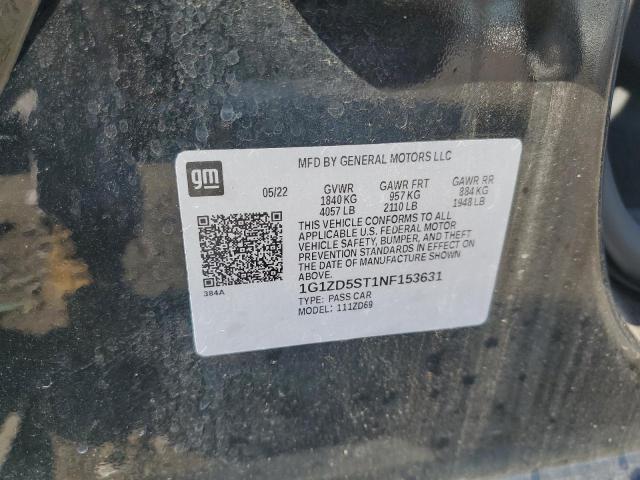 1G1ZD5ST1NF153631 - 2022 CHEVROLET MALIBU LT 黑色 照片 13