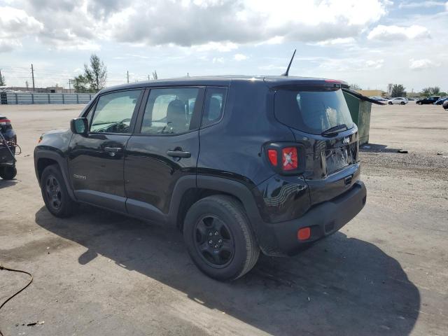 ZACNJAAB7KPK17919 - 2019 JEEP RENEGADE SPORT أسود صورة 2