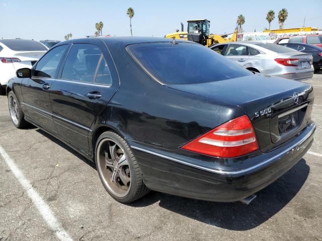 WDBNG75J62A305994 - 2002 MERCEDES-BENZ S 500 BLACK photo 2