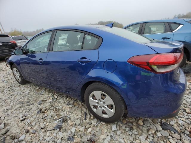 3KPFL4A70JE273291 - 2018 KIA FORTE LX BLUE photo 2