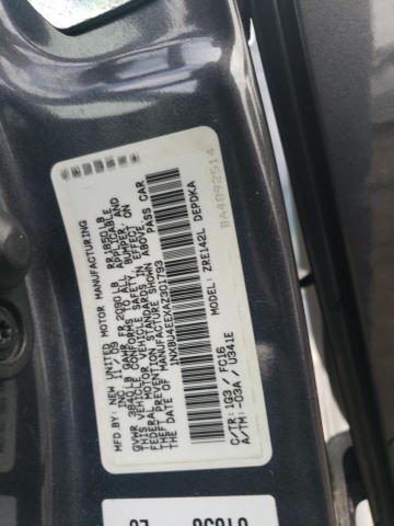 1NXBU4EEXAZ301793 - 2010 TOYOTA COROLLA BASE GRAY photo 12