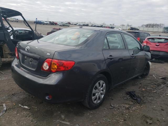 1NXBU4EEXAZ301793 - 2010 TOYOTA COROLLA BASE GRAY photo 3