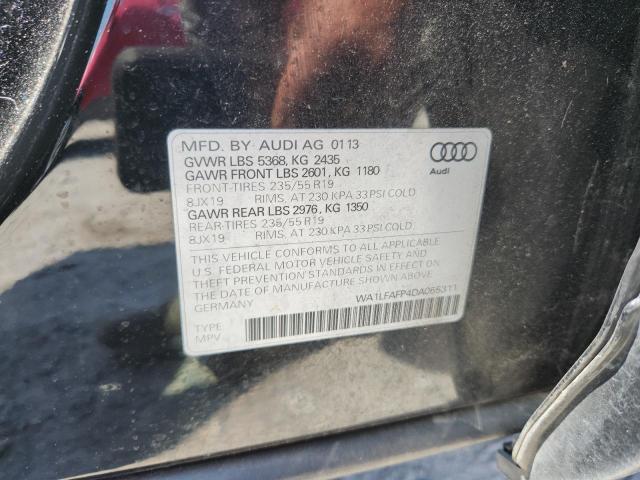 WA1LFAFP4DA055311 - 2013 AUDI Q5 PREMIUM PLUS შავი ფოტო 13