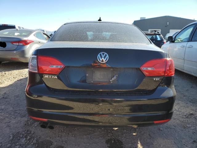 3VWLL7AJ6CM384854 - 2012 VOLKSWAGEN JETTA TDI BLACK photo 6