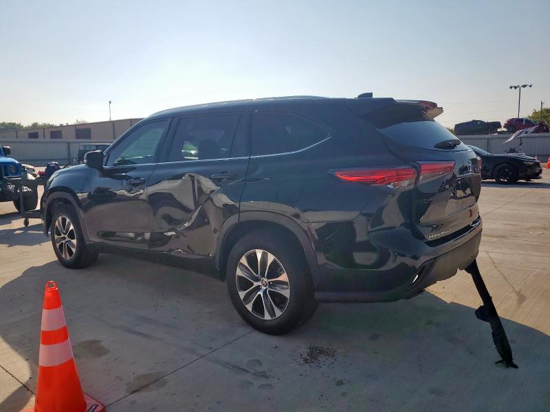 5TDGZRAH9MS044367 - 2021 TOYOTA HIGHLANDER XLE Czarny zdjęcie 2