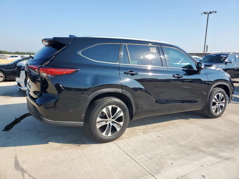 5TDGZRAH9MS044367 - 2021 TOYOTA HIGHLANDER XLE Czarny zdjęcie 3
