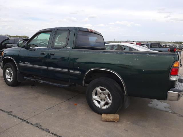 5TBRN34171S166603 - 2001 TOYOTA TUNDRA ACCESS CAB SR5 GREEN photo 2