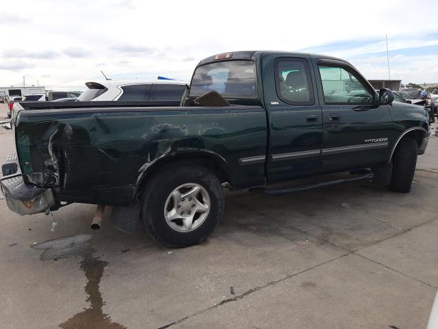 5TBRN34171S166603 - 2001 TOYOTA TUNDRA ACCESS CAB SR5 GREEN photo 3