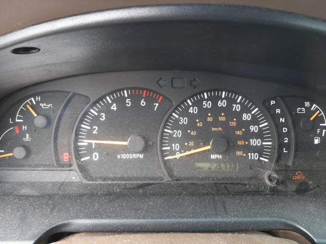 5TBRN34171S166603 - 2001 TOYOTA TUNDRA ACCESS CAB SR5 GREEN photo 9