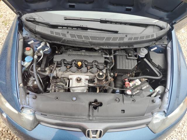 2HGFG12858H504227 - 2008 HONDA CIVIC EX BLUE photo 11