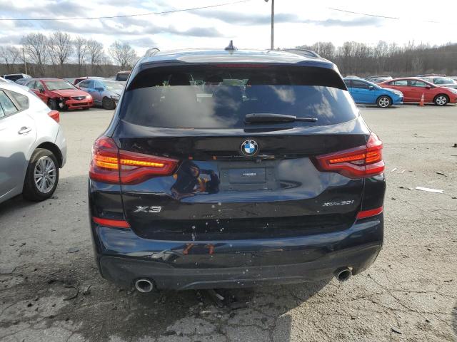 5UXTY5C03M9D97270 - 2021 BMW X3 XDRIVE30I BLACK photo 6