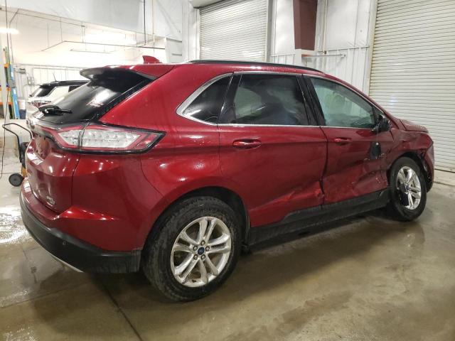 2FMPK4J86GBB52793 - 2016 FORD EDGE SEL RED photo 3