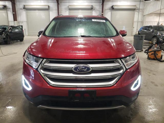 2FMPK4J86GBB52793 - 2016 FORD EDGE SEL RED photo 5