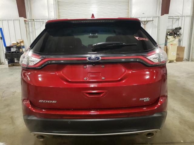 2FMPK4J86GBB52793 - 2016 FORD EDGE SEL RED photo 6