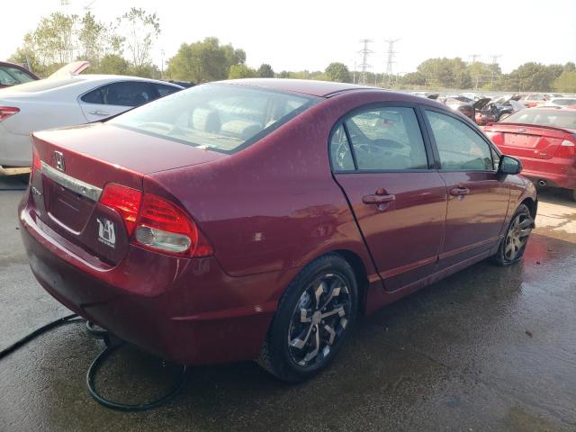 19XFA16549E030266 - 2009 HONDA CIVIC LX RED photo 3