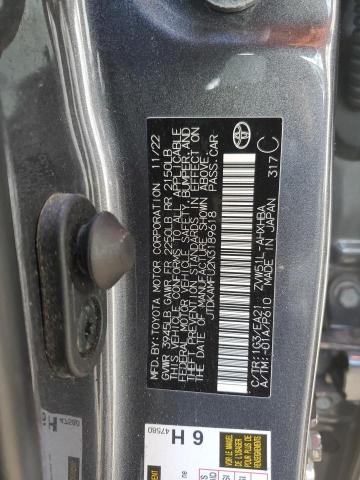 JTDKAMFU2N3189618 - 2022 TOYOTA PRIUS NIGHT SHADE Темно-сірий фото 12