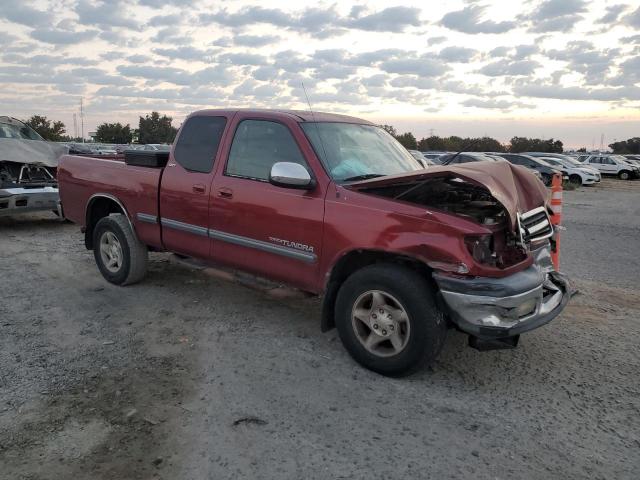5TBRT3418YS004785 - 2000 TOYOTA TUNDRA ACCESS CAB Темно-червоний фото 4