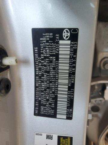 5YFEPMAE4NP325332 - 2022 TOYOTA COROLLA LE Gümüş foto 12