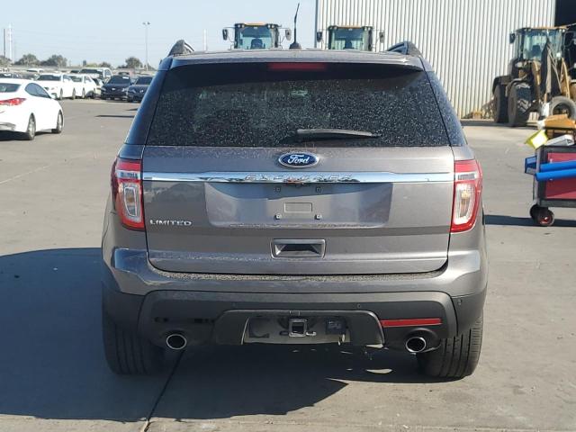1FM5K7F84DGB59019 - 2013 FORD EXPLORER LIMITED GRAY photo 6