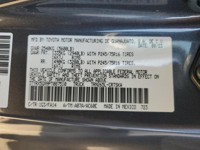 3TYRX5GN9PT087510 - 2023 TOYOTA TACOMA ACCESS CAB Szary zdjęcie 13