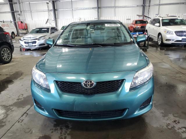 2T1BU4EE5AC379867 - 2010 TOYOTA COROLLA BASE TEAL photo 5
