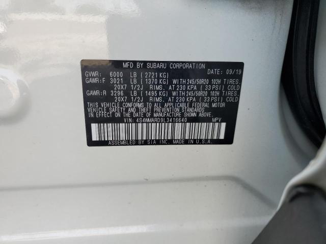 4S4WMARD9L3416640 - 2020 SUBARU ASCENT TOURING 白色 照片 13