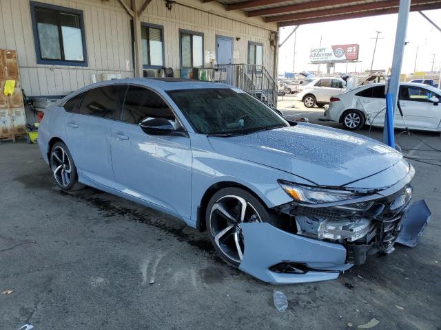 1HGCV2F32NA013444 - 2022 HONDA ACCORD SPORT GRAY photo 4