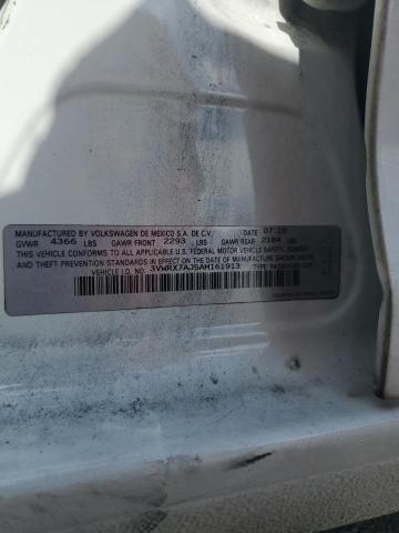 3VWRX7AJ5AM161913 - 2010 VOLKSWAGEN JETTA SE WHITE photo 12