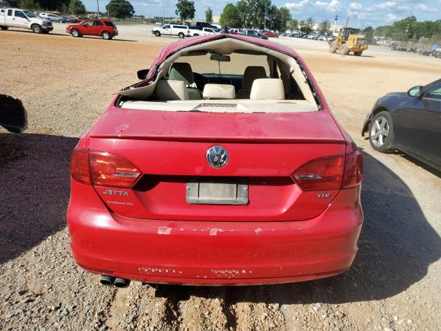 3VWLL7AJ4CM419049 - 2012 VOLKSWAGEN JETTA TDI RED photo 6