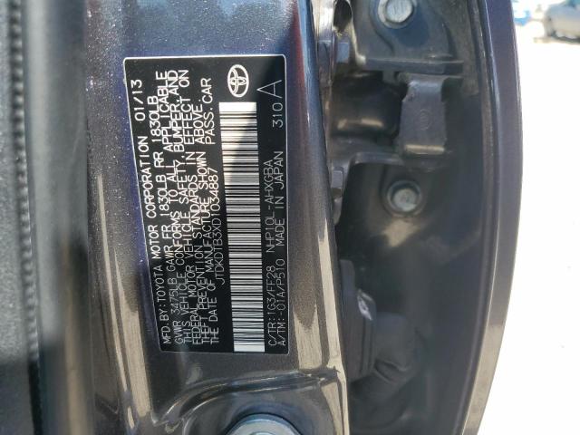 JTDKDTB3XD1034887 - 2013 TOYOTA PRIUS C 灰色 照片 12