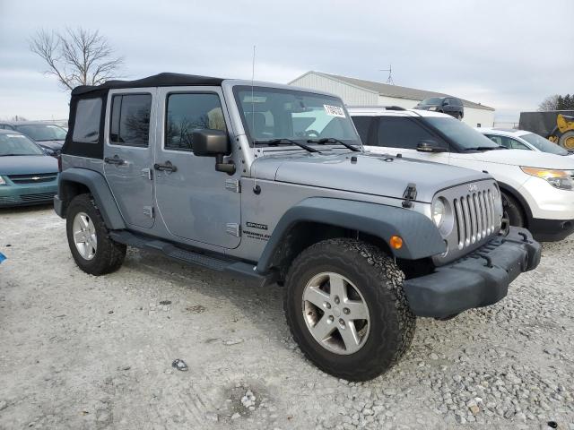 1C4BJWDG3GL161449 - 2016 JEEP WRANGLER U SPORT ვერცხლისფერი ფოტო 4