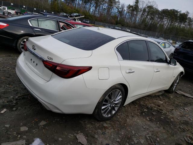 JN1EV7AR8KM553491 - 2019 INFINITI Q50 LUXE WHITE photo 3