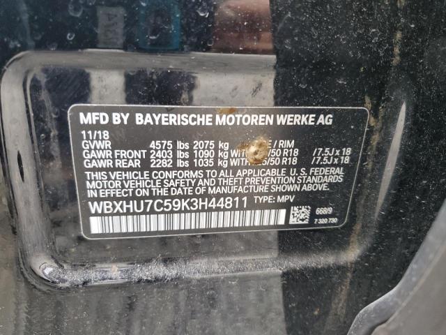 WBXHU7C59K3H44811 - 2019 BMW X1 SDRIVE28I 黑色 照片 13