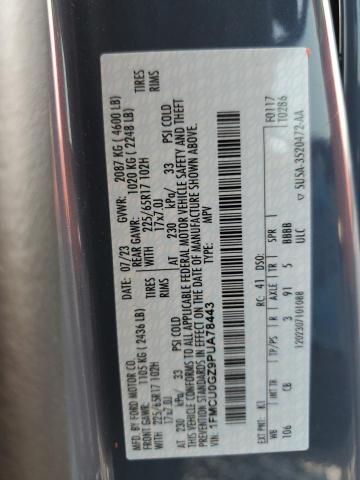 1FMCU0GZ9PUA78443 - 2023 FORD ESCAPE ACTIVE 蓝色 照片 14