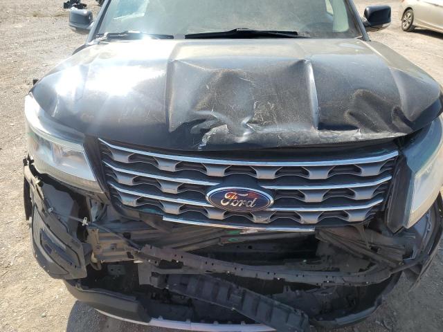 1FM5K8D89HGD56928 - 2017 FORD EXPLORER XLT أسود صورة 12