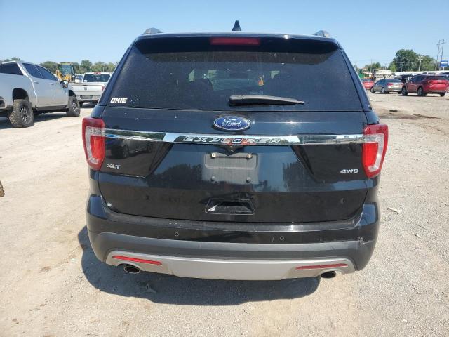 1FM5K8D89HGD56928 - 2017 FORD EXPLORER XLT أسود صورة 6