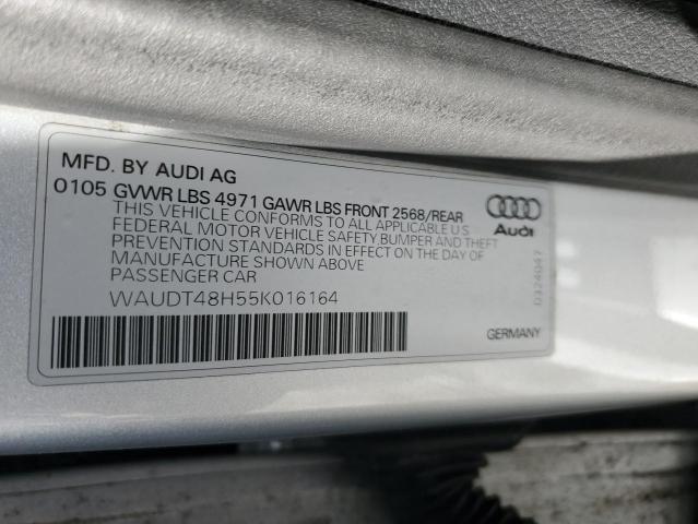 WAUDT48H55K016164 - 2005 AUDI A4 QUATTRO CABRIOLET SILVER photo 13