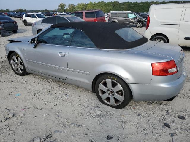 WAUDT48H55K016164 - 2005 AUDI A4 QUATTRO CABRIOLET SILVER photo 2