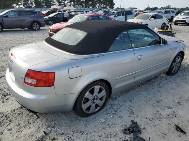 WAUDT48H55K016164 - 2005 AUDI A4 QUATTRO CABRIOLET SILVER photo 3