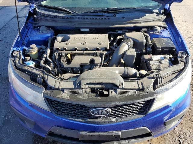 KNAFU6A22B5318237 - 2011 KIA FORTE EX BLUE photo 11