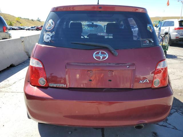 JTKKT624565013690 - 2006 TOYOTA SCION XA BURGUNDY photo 6