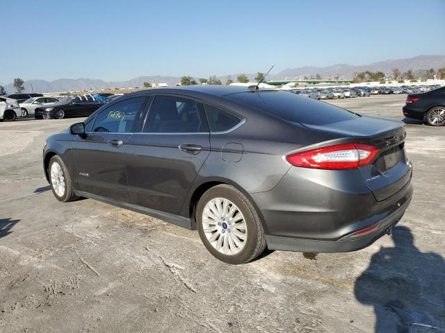 3FA6P0UU6GR318580 - 2016 FORD FUSION S HYBRID GRAY photo 2