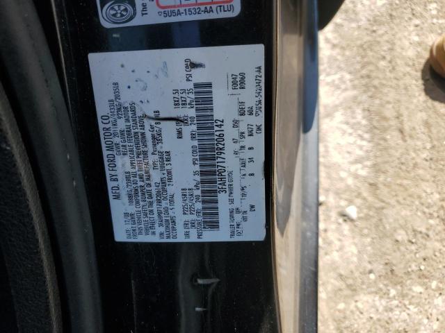 3FAHP07179R206142 - 2009 FORD FUSION SE BLACK photo 12