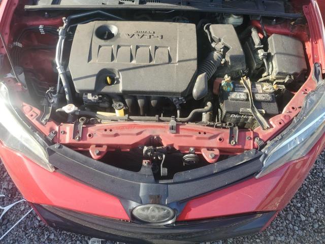 5YFBURHE3JP825670 - 2018 TOYOTA COROLLA L RED photo 11