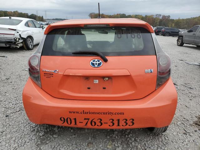 JTDKDTB38D1040168 - 2013 TOYOTA PRIUS C ORANGE photo 6