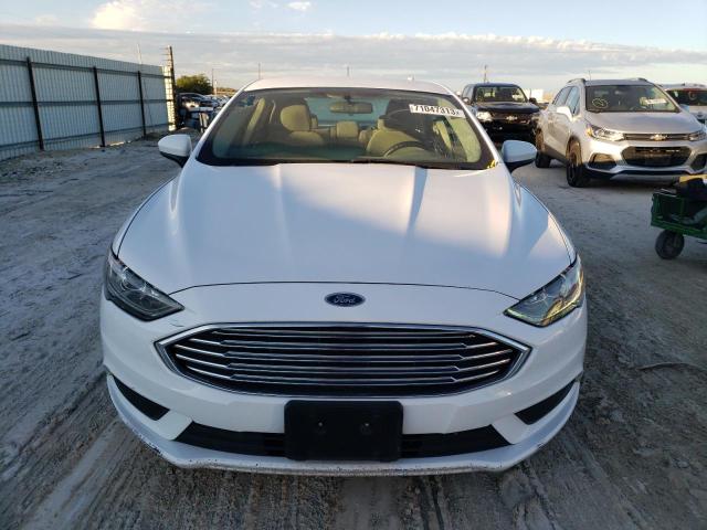 3FA6P0LU1HR209186 - 2017 FORD FUSION SE HYBRID WHITE photo 5